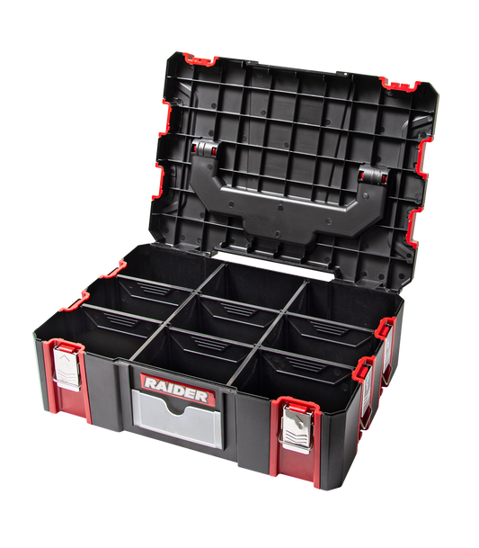 Cutie scule pentru sistem modular mobil 44х32х15cm, Raider, 139610