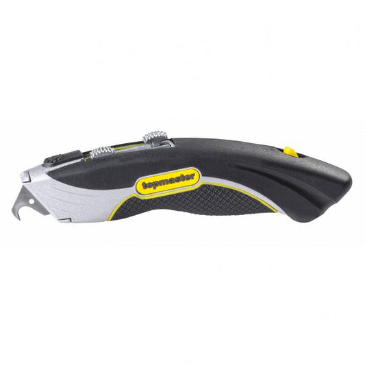 Cutter multifunctional cu lama trapezoidala tip carlig cu 4 lame de schimb, Topmaster, 370131