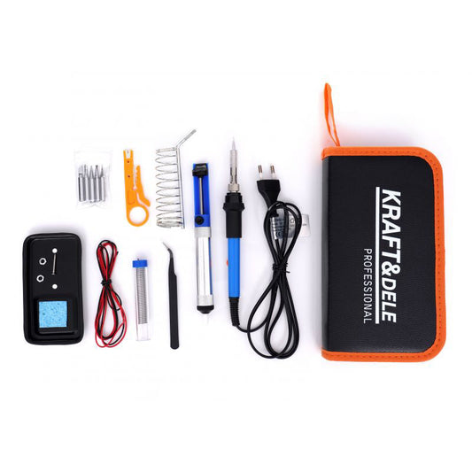 Kit pistol de lipit, 9 elemente, Kraft&Dele KD1717