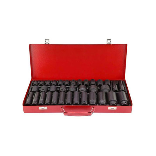 Set tubulare adanci de impact, 8 - 32 mm, 35 elemente, Kraft&Dele KD11756