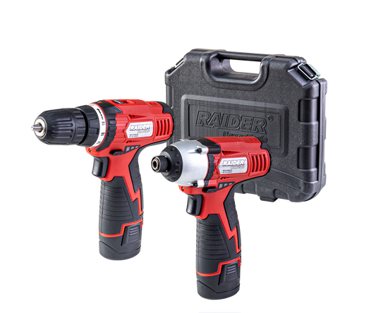 Masina de gaurit/insurubat si Surubelnita cu impact 12 V LI-ION 2x1.5Ah BMC RD-CDIDL01, Raider 030158