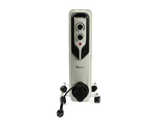 Calorifer electric cu ulei, 7 elementi, 1500 W, Geko G80550