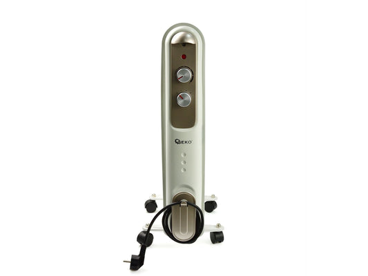 Calorifer electric cu ulei si termostat, 11 elementi 2500W B14, Geko G80554