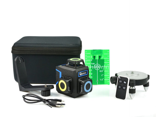 Nivela laser cu autonivelare 3D 360 12x lini verzi, Geko G03308