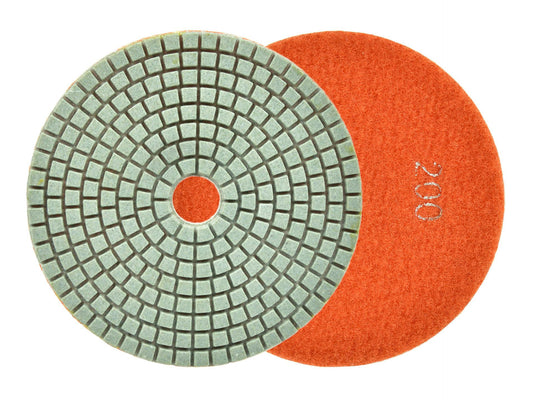 Disc diamantat pentru slefuirea umeda a gresiei, 125 mm, granulatie 200, Geko G78919