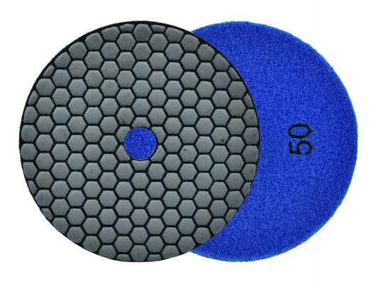 Disc pentru slefuirea uscata a gresiei portelanata, 125 mm, granulatie 50, Geko G78937