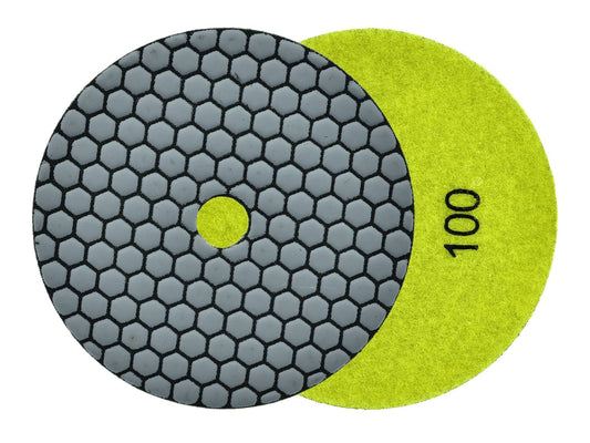 Disc pentru slefuirea uscata a placilor de portelan, 125 mm, granulatie 100, Geko G78938