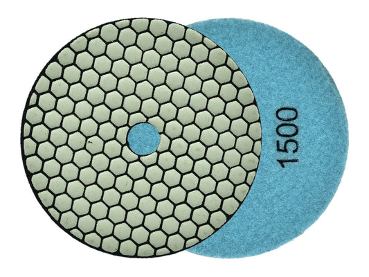 Disc pentru slefuirea uscata a gresiei portelanate, 125 mm, granulatie 1500, Geko G78942