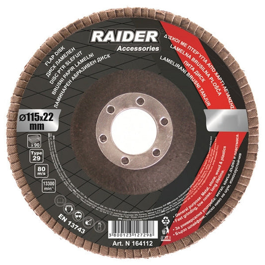Disc pentru slefuit, 115 mm, A-150, Raider 164113