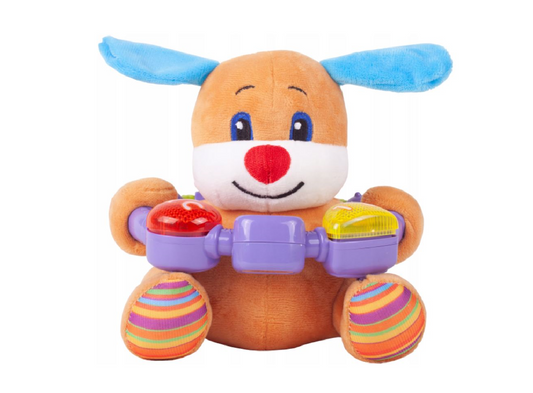 Catelus Plush interactiv cu lumini si sunet, 20 cm, Malplay 108669