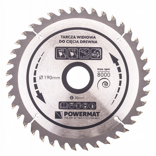 Disc circular pentru lemn TDD-160x20mm, 48 dinti, Powermat PM0886