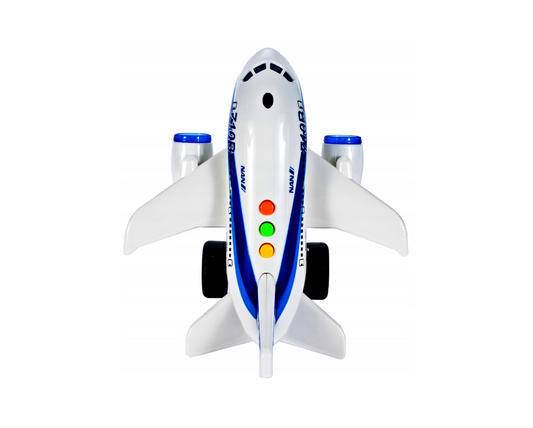 Avion cu sunete si lumini, 21,0 x 17,0 x 12,0 cm, MalPlay 107193
