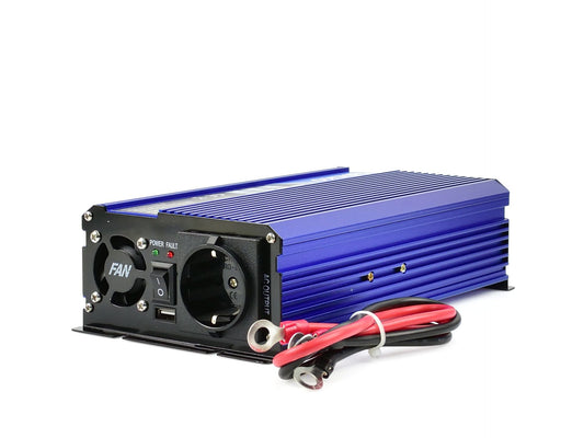 Convertor de tensiune, 24 V / 230 V, 500 W / 1000 W, Geko G17013