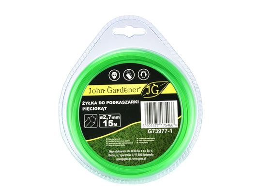 Fir trimmer pentagonal, 2.7 mm x 15 m, John Gardener G73977-1
