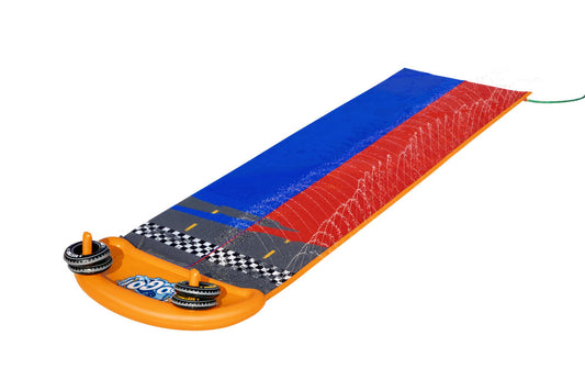 Tobogan dublu cu apa pentru sol, 4.88 m, Bestway 10619