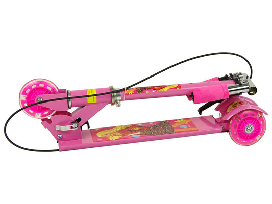 Trotineta cu roti luminoase LED, frana de mana, Lean 11916
