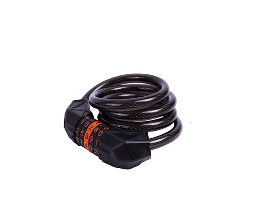 Antifurt bicicleta B-Lock200 cu cifru si suport de atasat pe cadru, 100 cm, MalTrack 110442