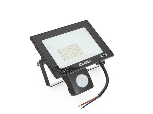 Proiector LED cu senzor de miscare, 30 W, 4500K, Keltin K02011