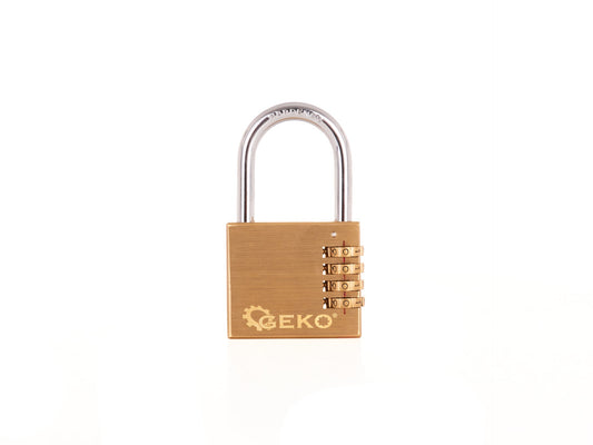 Lacat din alama cu cifru, 60 mm, Geko G10916