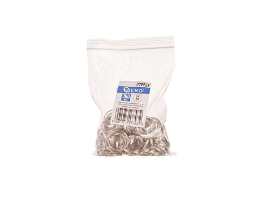 Set inele breloc, 25 mm, 100 elemente, Geko G79959