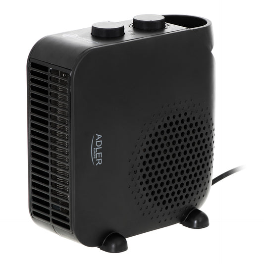 Aeroterma ceramica 2000 W, indicator luminos, termostat, negru, Adler AD7725b