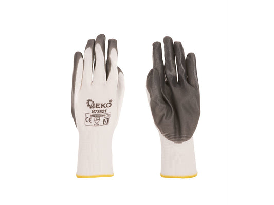 Manusi de protectie acoperite cu latex, marimea 8, Geko G73521