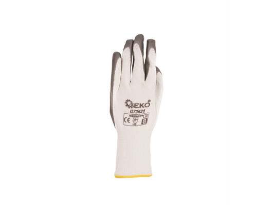 Manusi de protectie acoperite cu latex, marimea 8, Geko G73521