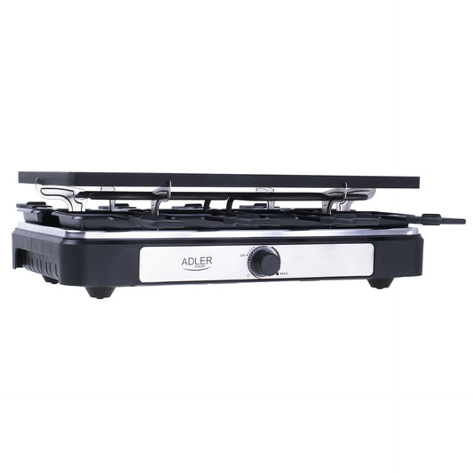 Gratar Raclette, 1400 W, 8 persoane, Adler AD6616