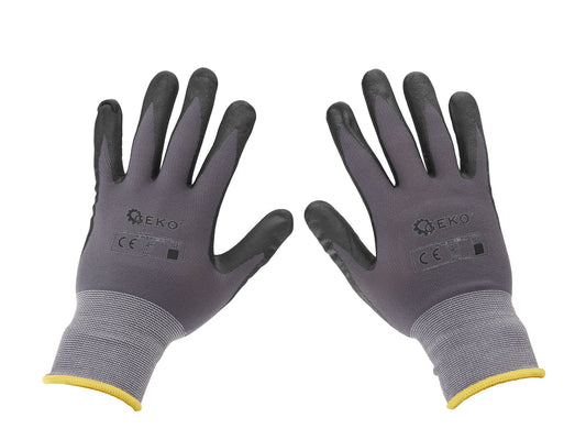 Manusi de lucru din nylon, marimea 11, Geko G75024