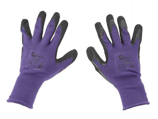 Manusi de lucru, marimea 10, violet, Geko G75013