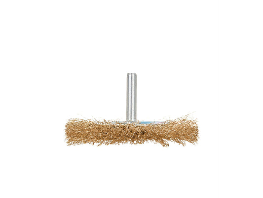 Perie circulara de sarma cu tija pentru slefuire, 80 mm, Geko G00617