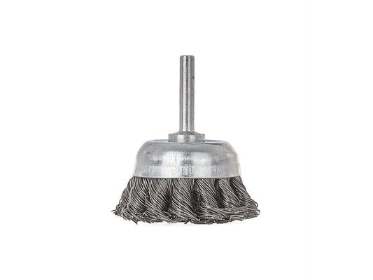 Perie cupa impletita cu tija, 50 mm, Geko G00624-1