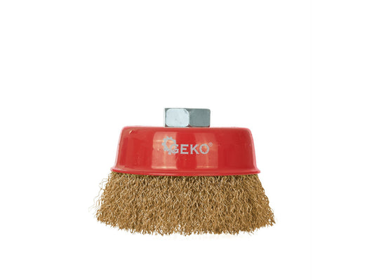 Perie cupa din sarma de otel, 85 mm, Geko G00590-2