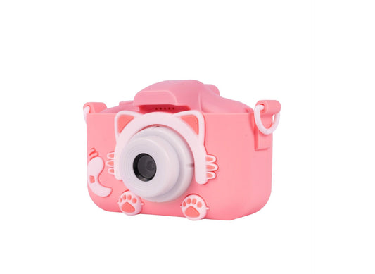 Aparat foto digital pisicuta pentru copii, roz, MalPlay 110871