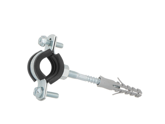 Clema metalica cu cauciuc pentru fixare tevi in perete, 3 / 4", 26 - 30 mm, Geko G17290