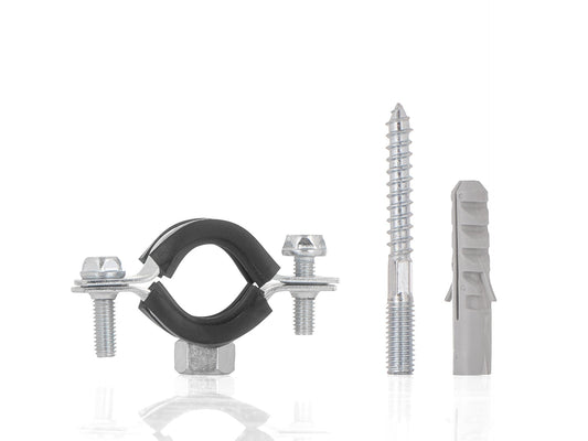 Clema metalica cu cauciuc pentru fixare tevi in perete, 3 / 4", 26 - 30 mm, Geko G17290