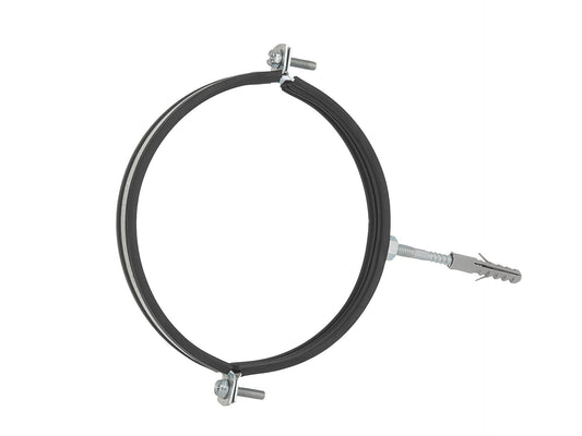 Clema metalica cu cauciuc pentru fixare tevi in perete, 4", 107 - 112 mm, Geko G17297
