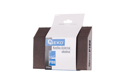 Burete abraziv pentru slefuire, 125 x 90 x 25 mm, P180, Geko G78566