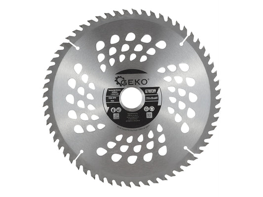 Disc pentru taiere lemn, 255 x 30 mm, 60 T, Geko G78139