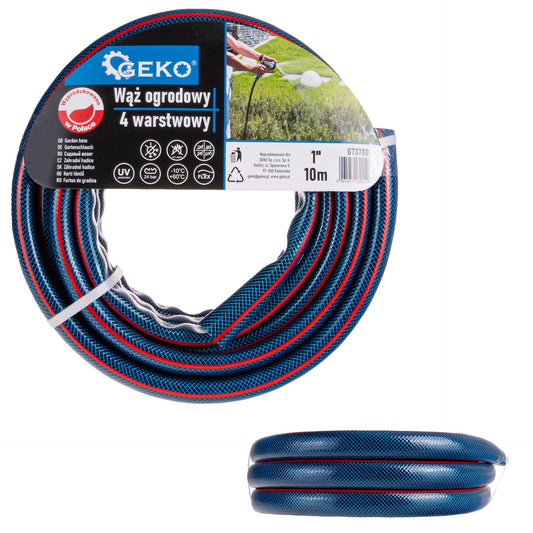 Furtun de gradina in 4 straturi, 1", 10 m, Geko G73780