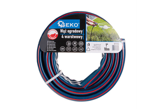 Furtun de gradina in 4 straturi, 1", 10 m, Geko G73780