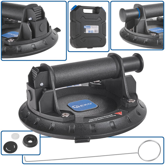 Ventuza cu vid pentru transportat si montat sticla, 200 mm, 150 kg, Geko G02456