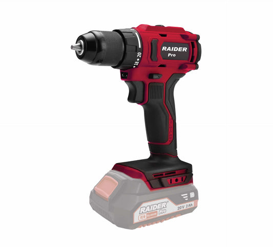Masina de gaurit cu percutie pe acumulator (fara acumulator si incarcator) RDP-PBCDI20 Solo, brushless, 13 mm, Raider 030237