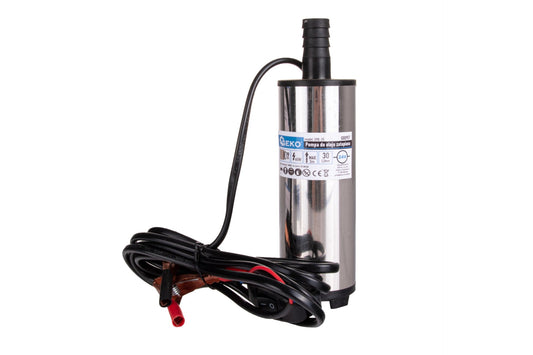 Pompa electrica submersibila pentru transfer combustibil, 24 V, 52 mm, cablu 3 m, Geko G00957