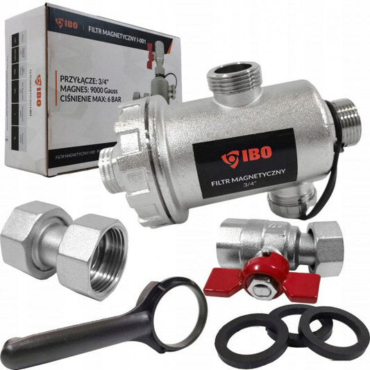 Filtru magnetic cu separator pentru impuritati I-001, prindere 3/4", 8 bar, Ibo Dambat IB220021