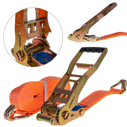 Chinga ancorare cu clichet Ergo, 8 m, 5 T, 50 mm, Geko G03958