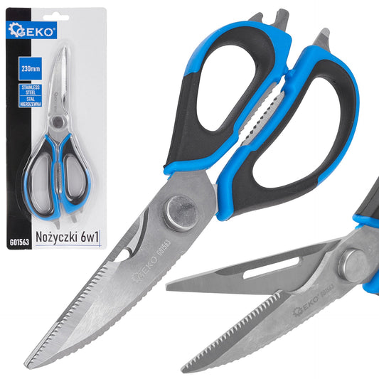 Foarfeca multifunctionala 6 in 1, 230 mm, Geko G01563