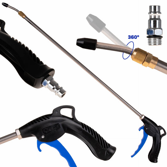 Pistol de suflat cu lance telescopica, 100 cm, Geko G03118