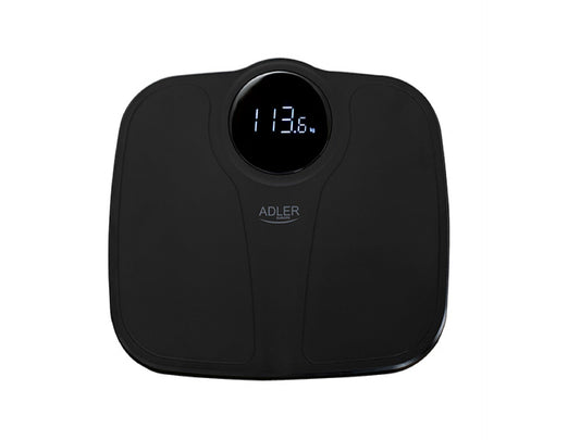Cantar digital cu oprire automata, 34 x 31 cm, capacitate maxima 180 kg, negru, Adler AD8172b