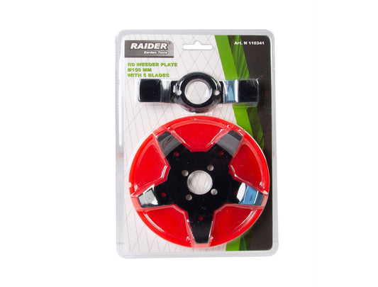 Freza buruieni pentru motocoasa, 150 mm, 5 lame, Raider Garden Tools 110341